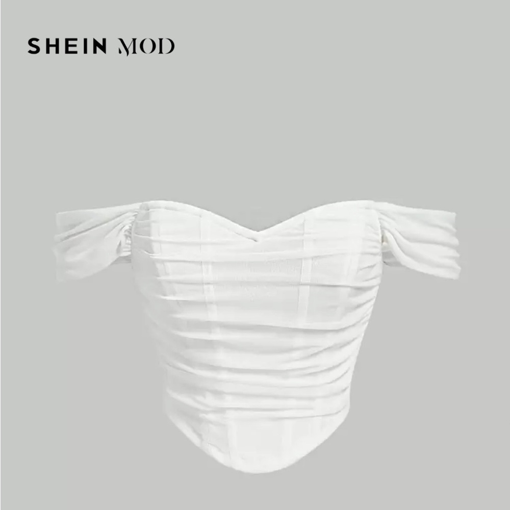 SHEIN White Off-Shoulder Top
